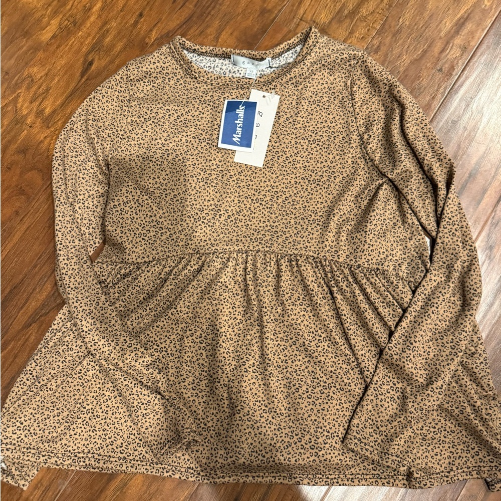 Marshalls Brown Leopard Print Long Sleeve Top